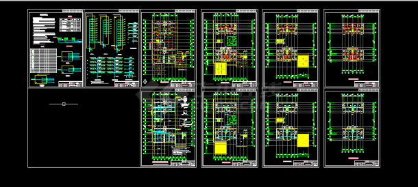 湖南某商住楼电气设计方案全套CAD图纸-图一
