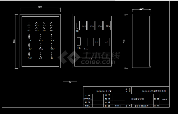 工业区照明电气设计方案全套CAD图纸-图二