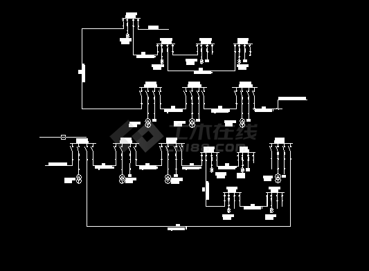 千伏电源供电系统接线设计全套CAD图纸-图二