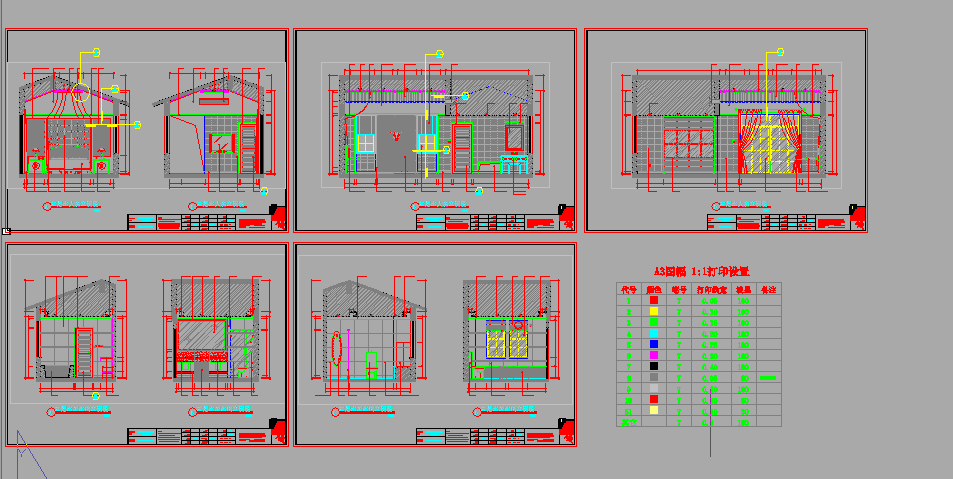 三层别墅配电设计方案全套CAD图纸