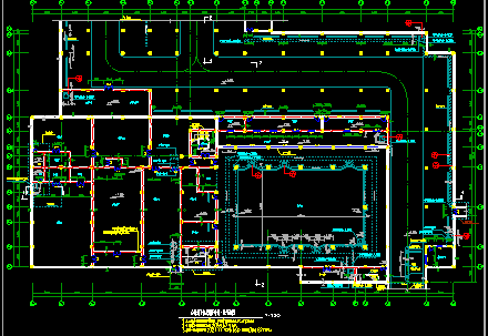 某小区会所设计CAD建筑平面施工图-图二