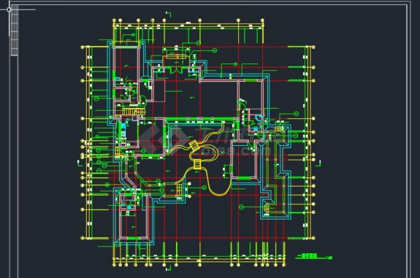 某地区资兴联体建筑设计cad施工图-图二