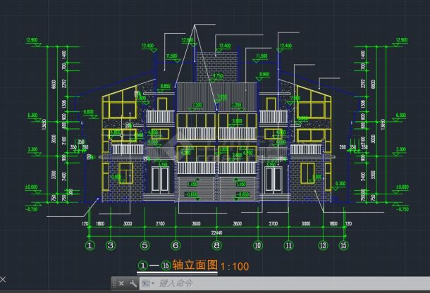 某地区新小户型别墅全套设计cad施工图-图二