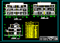 某地区两套私人别墅建造施工CAD图-图一