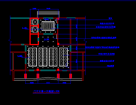  CAD scheme drawing for decoration construction design of a hall - Figure 2