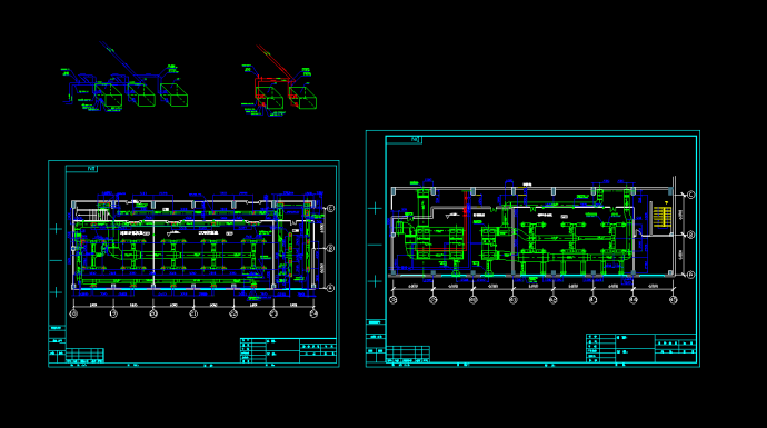 某DCS控制器机房空调系统设计施工cad图纸_图1