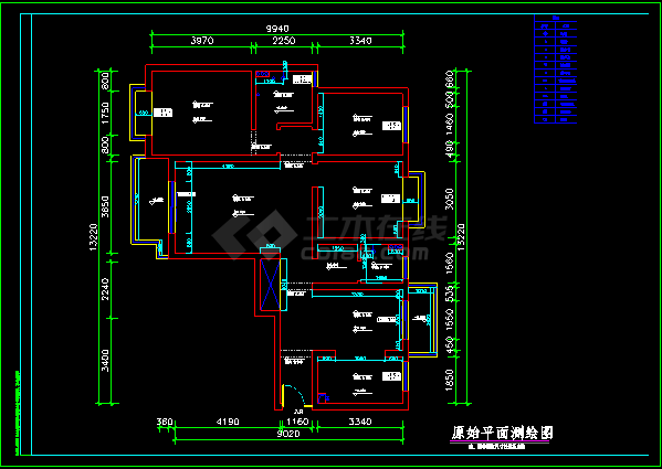 某现代化家庭建筑装修设计CAD图-图二