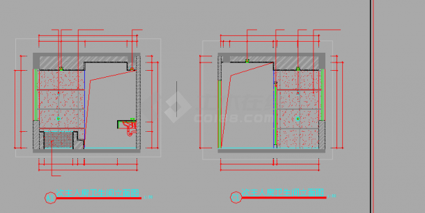 二层别墅建筑方案设计全套CAD立面图-图二