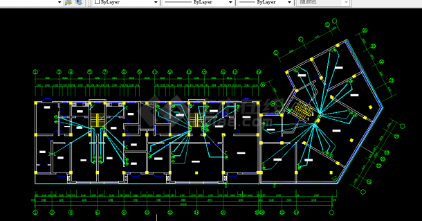 住宅楼照明电路设计方案全套CAD图纸-图二