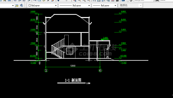 小别墅建筑方案设计及施工全套CAD图纸-图二