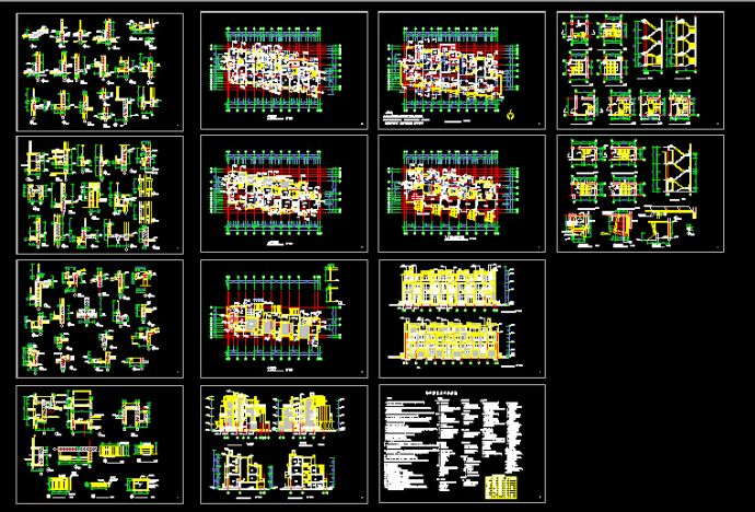 某多层排房样板建筑设计CAD详图_图1