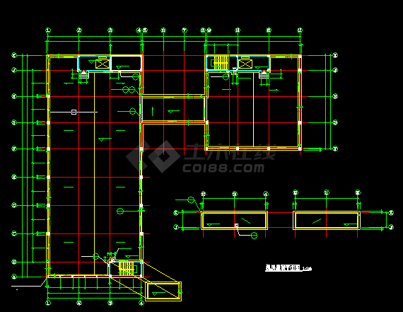 多层厂房建筑施工与设计方案全套CAD图纸-图二