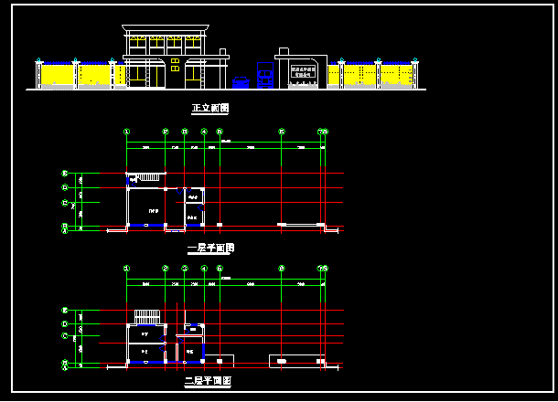 8种大门建筑cad施工详细设计图_图1