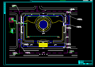 某商业广场空调管线全套施工cad设计图纸-图二