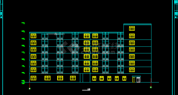 小型精品旅馆建筑设计方案全套CAD图纸-图二