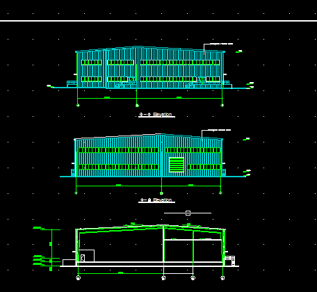 某公司厂房建筑设计全套CAD图纸-图二