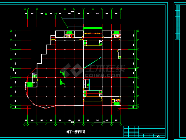 某购物中心初步设计及施工全套CAD图纸-图二