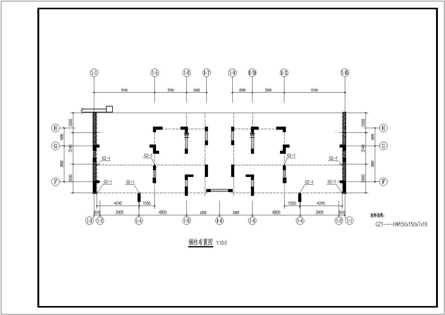 某地单元楼钢结构夹层工程CAD详图