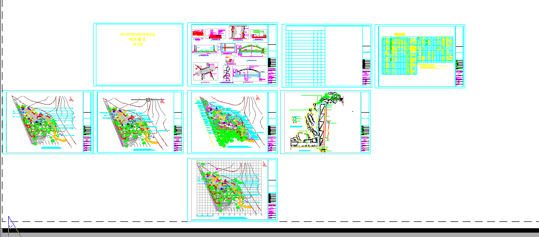 深圳国际园林花卉博览园梅林景点设计全套CAD图
