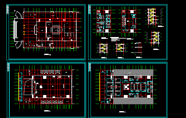 会所洗浴中心建筑设计方案全套CAD平面图_图1