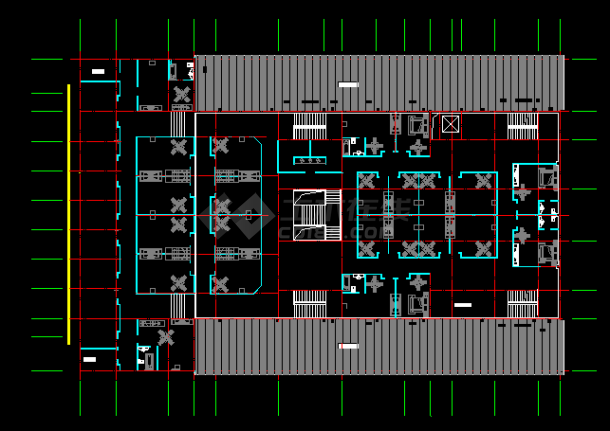 会所洗浴中心建筑设计方案全套CAD平面图-图二