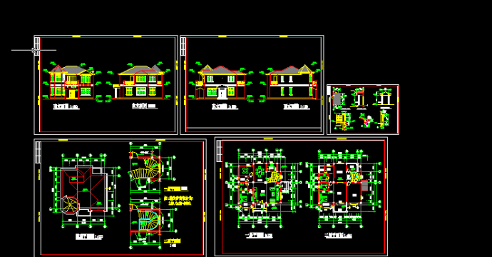 小别墅建筑施工和设计全套CAD图_图1
