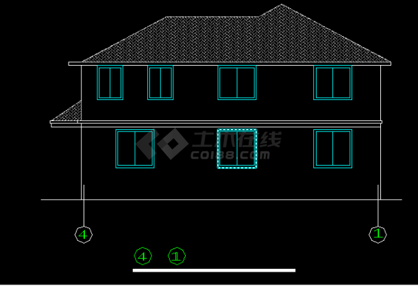 乡村别墅方案设计和施工全套CAD图纸-图二