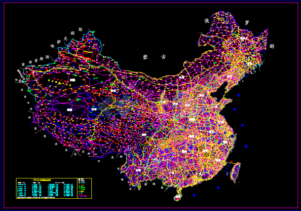 中国地图CAD版 所有城市细节等等-图一