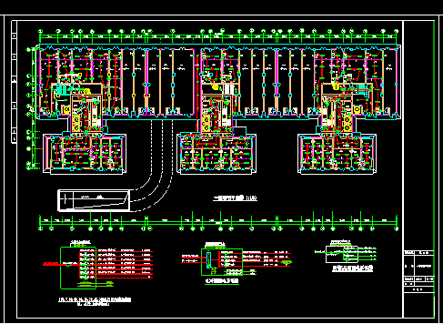 29层办公大楼电气整套CAD设计施工图纸-图二