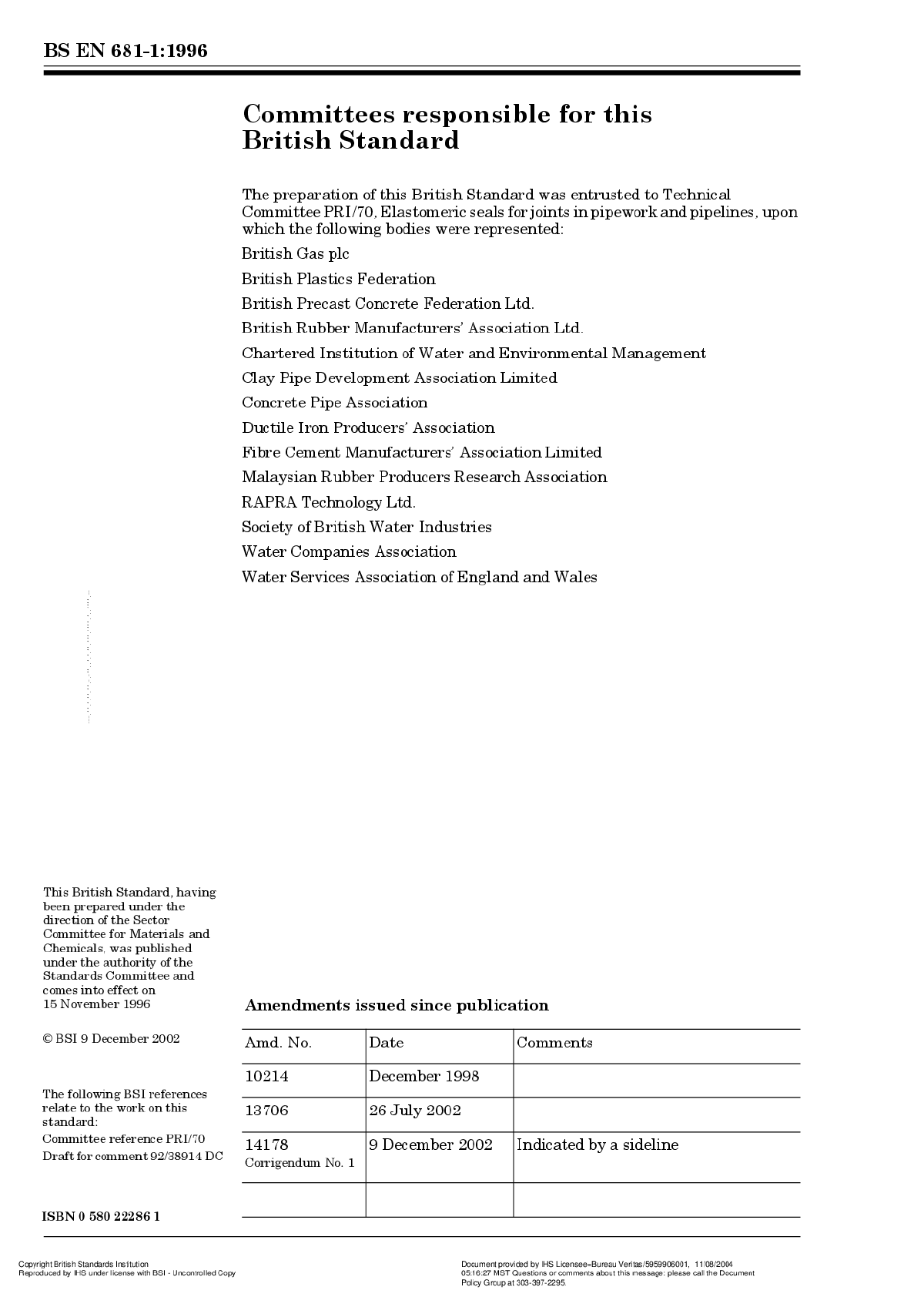 BS EN 681-1-1996弹性密封件.给水排水用管道-图二