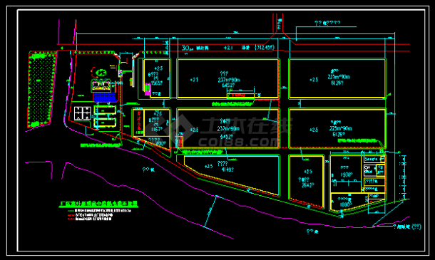 建造xx厂区景观道路路灯cad设计图纸-图二