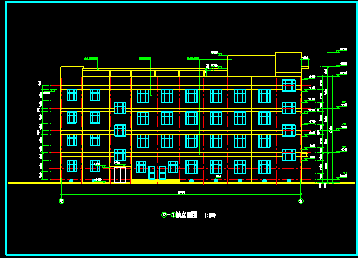 某四层医院门诊楼CAD建筑方案设计图-图二