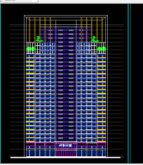 重庆佳乐大厦方案设计及施工全套CAD图纸-图二