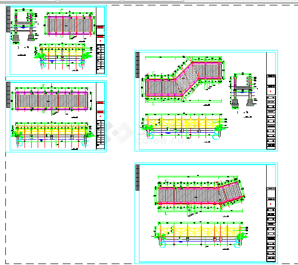 公园木桥建筑方案设计全套CAD图纸-图一