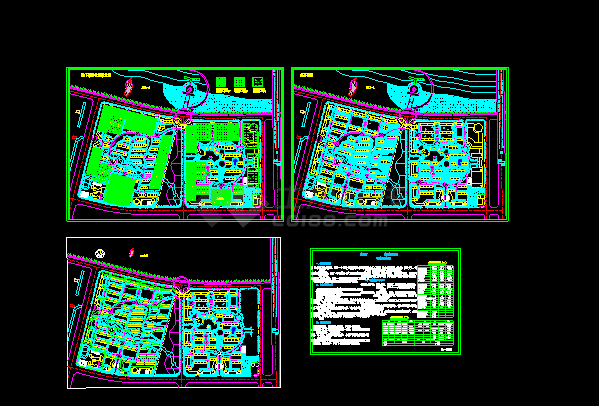 某绿色生态小区总平面规划设计cad施工方案图-图一