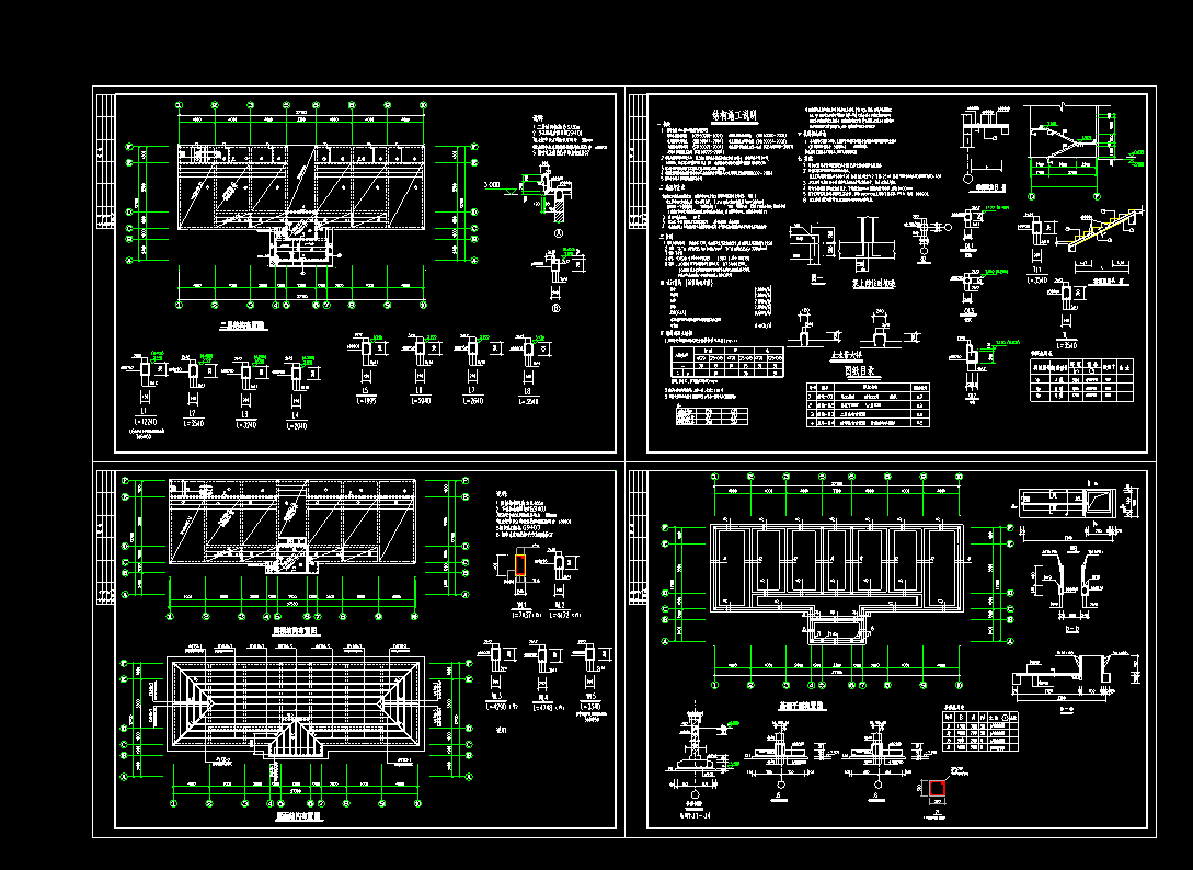 某敬老院结构CAD平面设计施工图
