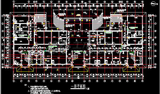 某医院六层门诊楼及急诊中心CAD建筑扩初设计图-图二
