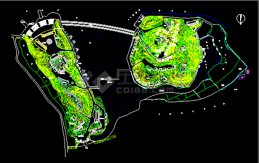 山庄别墅平面布置设计CAD方案施工图-图一