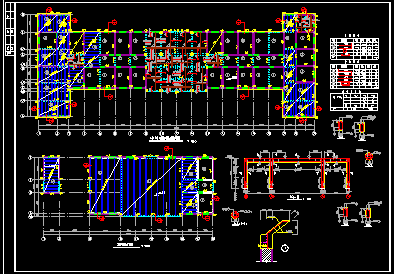 某中医院框架结构门诊楼CAD平面施工图-图二