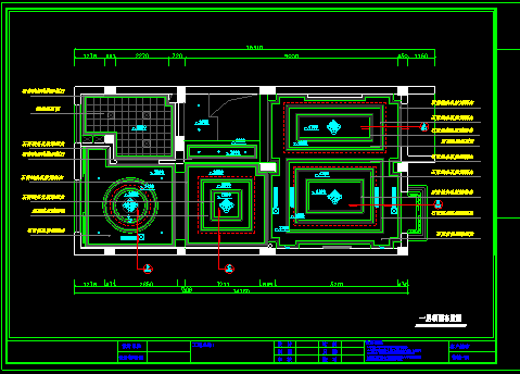 精致欧式别墅装修施工设计CAD方案图纸-图二