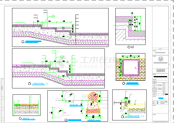 许昌市建安公园建筑设计全套CAD图纸-图一