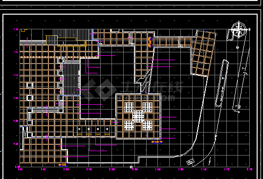某小游园建筑方案合计全套CAD平面图-图二