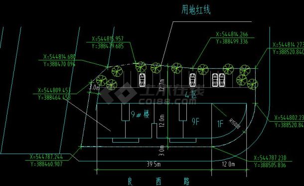 某小高层住宅区规划cad平面设计图-图二