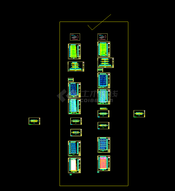 某建筑结构厂房CAD平面设计方案图-图一