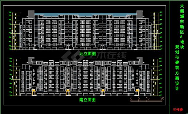 某小区住宅建筑图－5号楼建筑CAD详图-图二