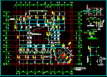 某框架结构幼儿园建筑结构CAD设计全图-图二