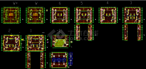 经典大型超市建筑cad施工设计图-图一