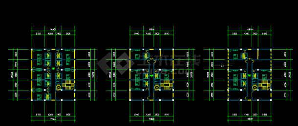 风云大酒店建筑施工设计全套CAD图-图二