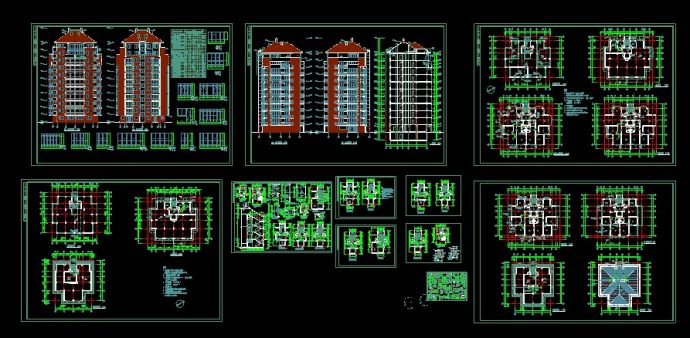 某住宅楼建筑设计CAD详情全套图纸_图1