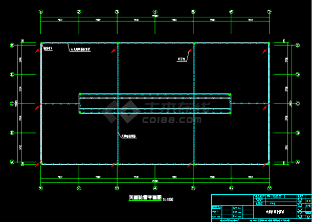 湖南某厂房电气照明设计CAD施工图-图二